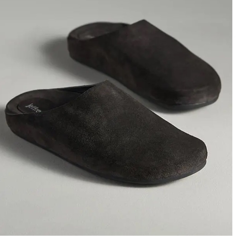 Jeffrey Campbell Content Mules in Dark Grey